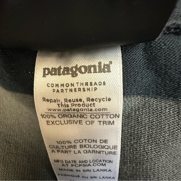 Patagonia Worn Wear W's 3/4-Sleeved Sender Stripe Shirt Dress Small - Picture 8 of 9